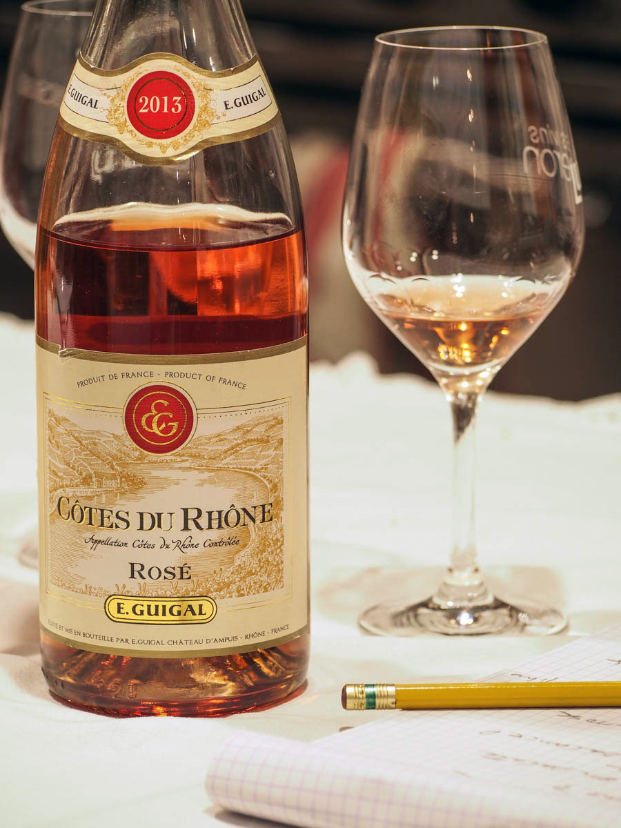 2013 Côtes du Rhône rosé from E. Guigal. Photo by W.T. Manfull